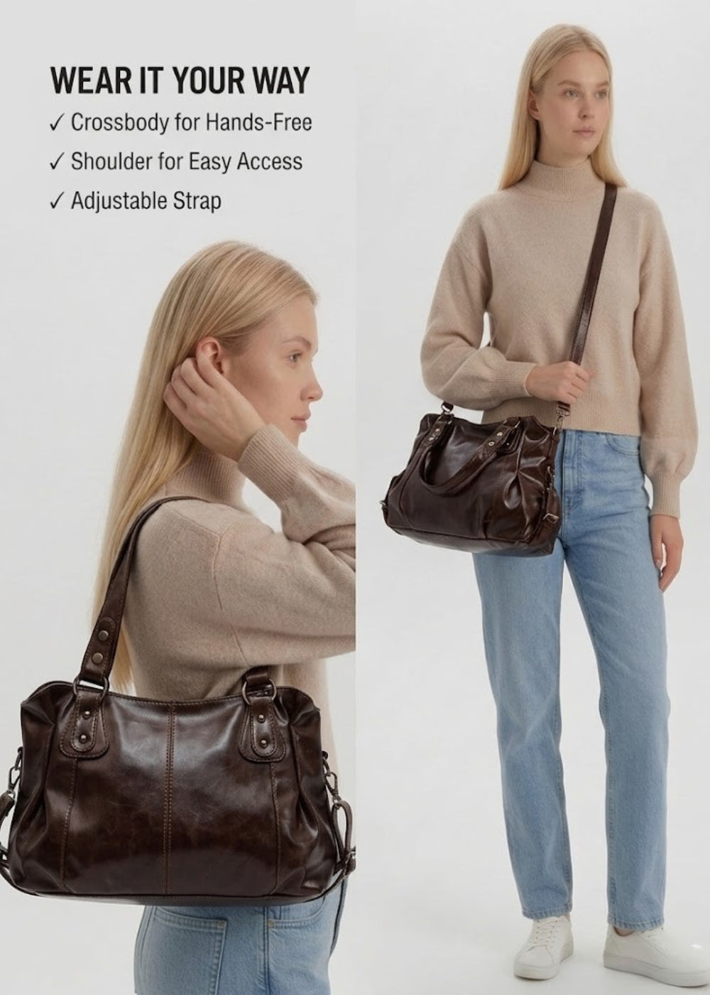 Leather Bag - Haley